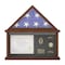 Flash Furniture Quincy Flag and Certificate Display Case, Solid Pine Wood, Fits 9x5 Folded Burial Flag, Dark Brown HMHD-22M192Y-RSTBRN-GG - alternate 5